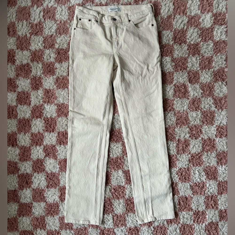 Abercrombie 90’s Straight Mid-rise Jeans